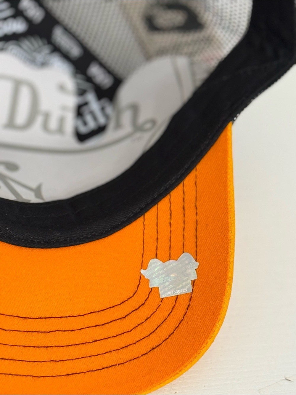 NWT Von Dutch Fast & Loud Flame Embroidered Trucker Hat- Black Orange - Limited - Picture 8 of 9